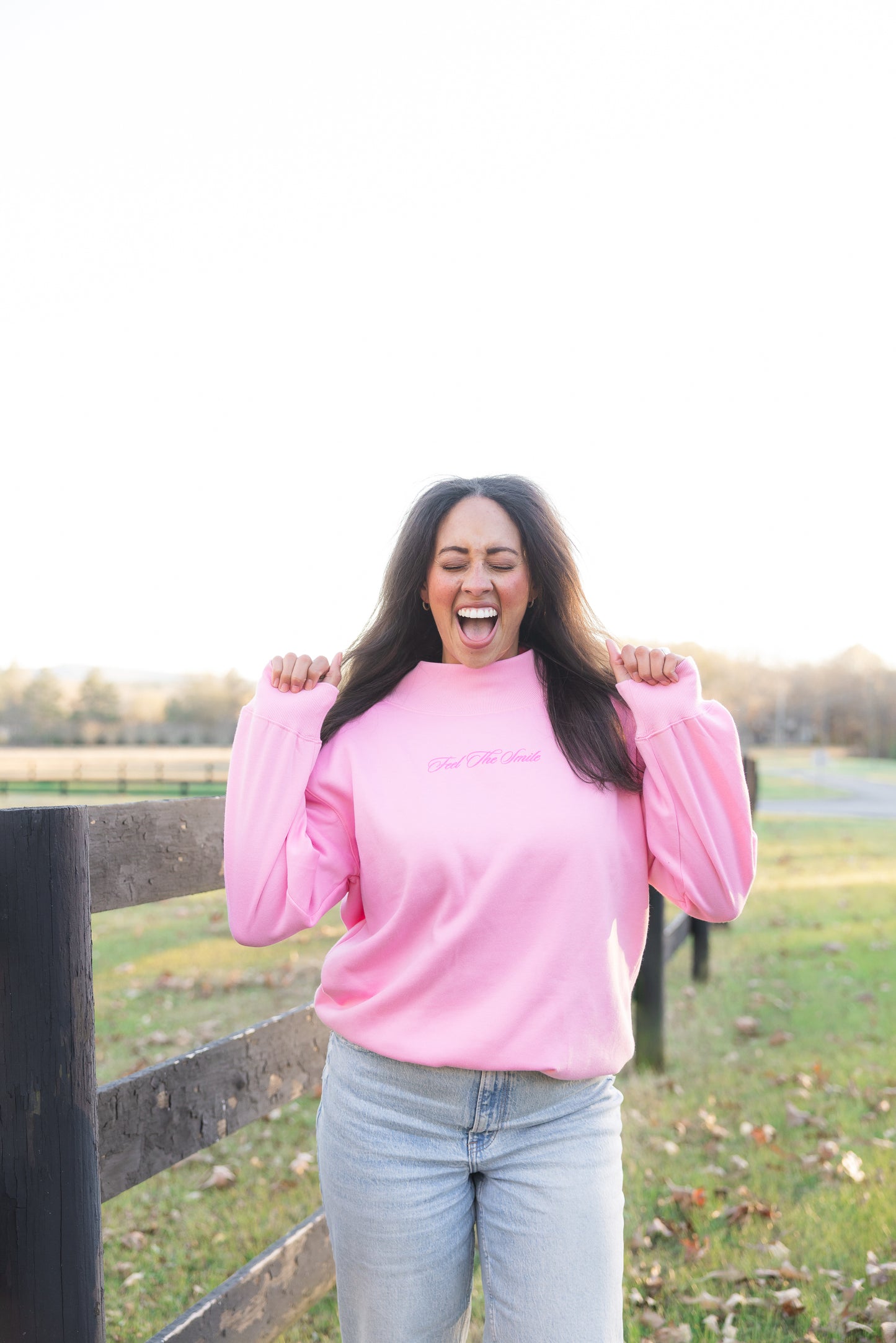 Bubble Gum Mock Neck